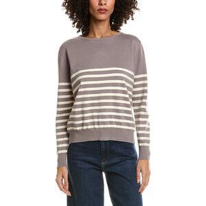 Madison Miles Womens  Crewneck Sweater, Brown